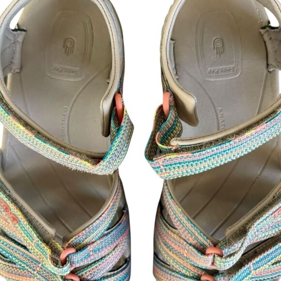 Teva Tirra Sport Hiking Water Sandal Taupe Multicolor Size 8 Women’s - Picture 4 of 10